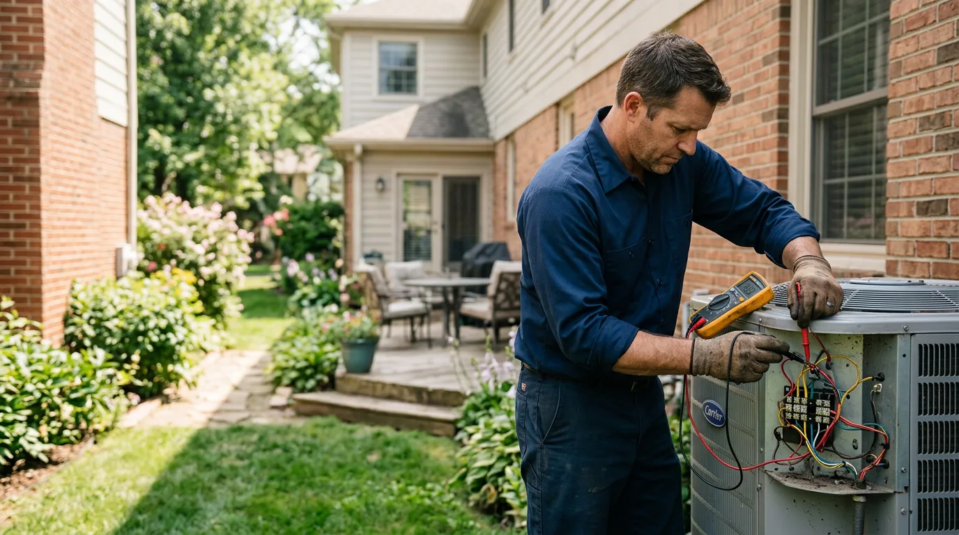 HVAC technician working near Georgetown, KY